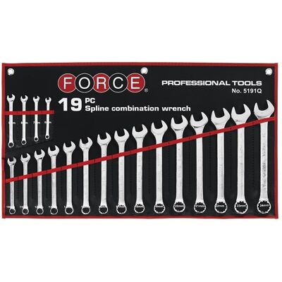 Force Combination Wrench Set 19 Piece 5191Q Force Combination Wrench Set 19 Piece 5191Q