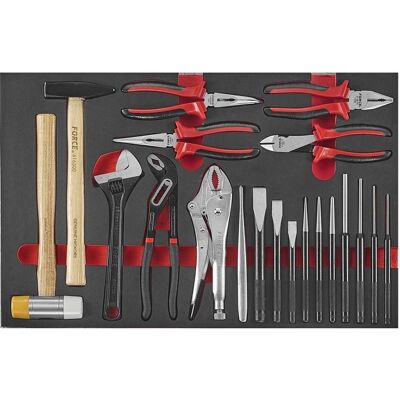 Force Pliers and Chisel Set 20-piece (EVA) 5207A Force Pliers and Chisel Set 20-piece (EVA) 5207A