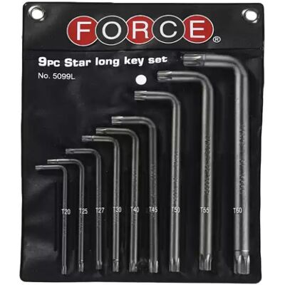 Force Torx L-key set 9-piece 5099L Force Torx L-key set 9-piece 5099L