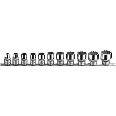 Force Socket Set 3/8" 12-point SAE 11 pieces 3113S Force Socket Set 3/8" 12-point SAE 11 pieces 3113S