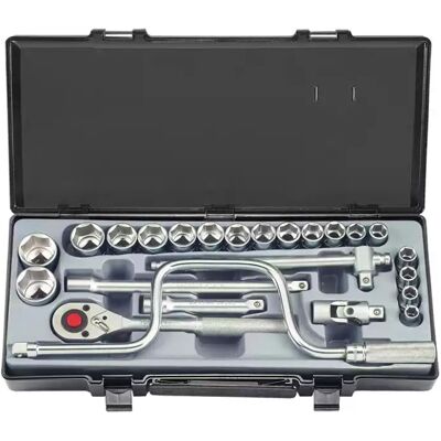 Force Socket Set 1/2" 6-sided SAE 24 pieces 4245S Force Socket Set 1/2" 6-sided SAE 24 pieces 4245S