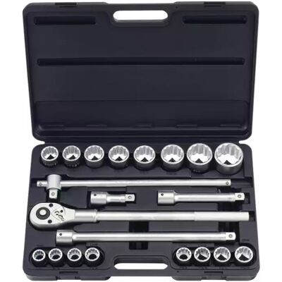 Force Socket Set 3/4" 6-sided 21 pieces 62125 Force Socket Set 3/4" 6-sided 21 pieces 62125