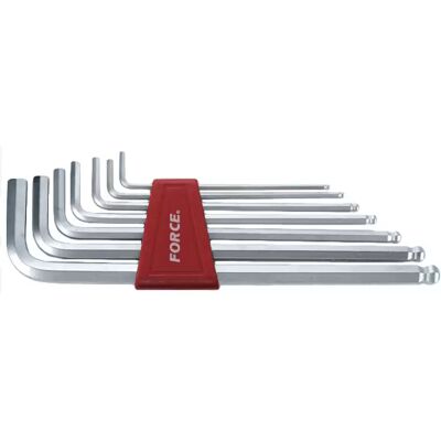 Force Ball socket hex key set extra long 7-piece 5072XLB Force Ball socket hex key set extra long 7-piece 5072XLB