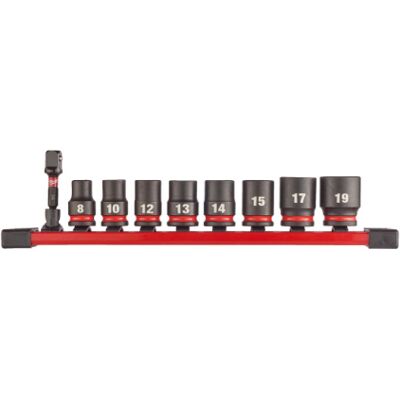 Milwaukee Socket Wrench Set 9-Piece 4932480454 Milwaukee Socket Wrench Set 9-Piece 4932480454