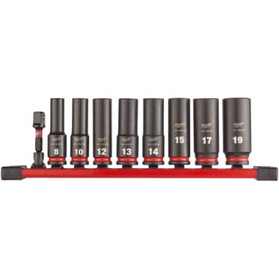 Milwaukee Socket Wrench Set 9-Piece 4932480455 Milwaukee Socket Wrench Set 9-Piece 4932480455