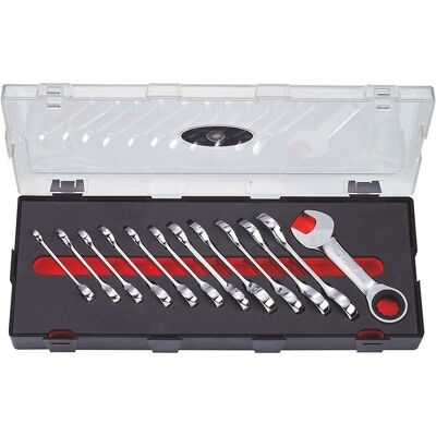 Force Mini Open-End Ratchet Wrench Set 12-piece K51216 Force Mini Open-End Ratchet Wrench Set 12-piece K51216