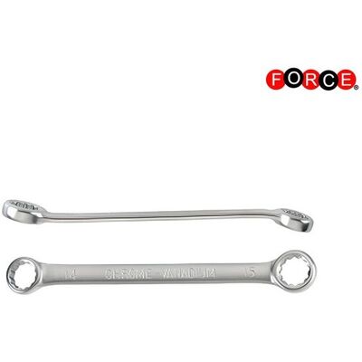 Force 15° Bent Ring Spanner 21mm x 23mm 7602123A Force 15° Bent Ring Spanner 21mm x 23mm 7602123A