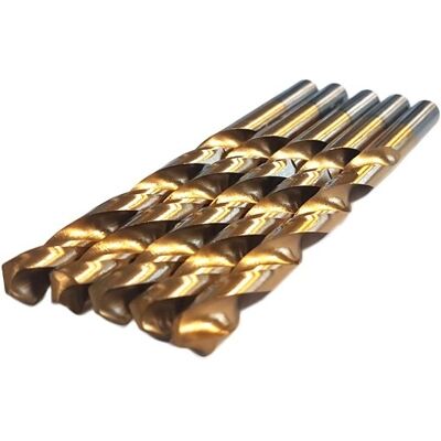 Weber Tools 8.0 mm HSS TiN metal drills 5 pieces WT4068 Weber Tools 8.0 mm HSS TiN metal drills 5 pieces WT4068