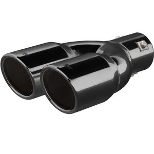 Simoni Racing Exhaust Tip Dual Round/Slanted Stainless Steel Black - 76xL230mm - Assembly ->58mm SR TRX18N Simoni Racing Exhaust Tip Dual Round/Slanted Stainless Steel Black - 76xL230mm - Assembly ->58mm SR TRX18N