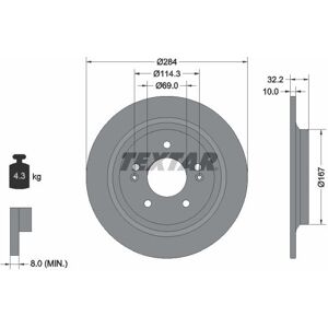 Brake Disc PRO 92316303 Textar 92316303 Brake Disc PRO 92316303 Textar 92316303