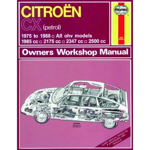 Haynes Workshop Manual Citroën CX petrol (1975-1988) classic reprint 0528 Haynes Workshop Manual Citroën CX petrol (1975-1988) classic reprint 0528