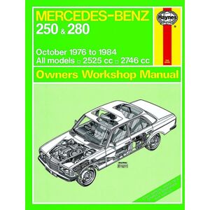 Haynes Workshop manual Mercedes-Benz 250 & 280 123 Series petrol (Oct 1976-1984) classic rep 0677 Haynes Workshop manual Mercedes-Benz 250 & 280 123 Series petrol (Oct 1976-1984) classic rep 0677