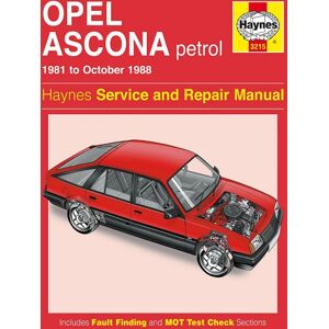 Haynes Workshop manual Opel Ascona petrol (1981-1988) 3215 Haynes Workshop manual Opel Ascona petrol (1981-1988) 3215