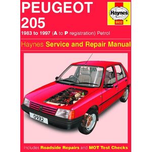 Haynes Workshop manual Peugeot 205 petrol (1983-1997) 0932 Haynes Workshop manual Peugeot 205 petrol (1983-1997) 0932