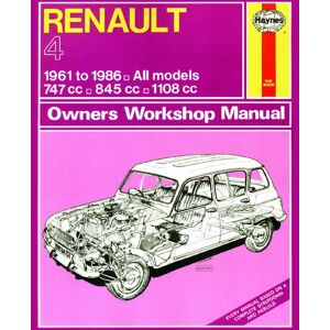 Haynes Workshop manual Renault 4 (1961-1986) classic reprint 0072 Haynes Workshop manual Renault 4 (1961-1986) classic reprint 0072