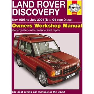 Haynes Workshop manual Land Rover Discovery diesel (Nov 1998-Jul 2004) 4606 Haynes Workshop manual Land Rover Discovery diesel (Nov 1998-Jul 2004) 4606