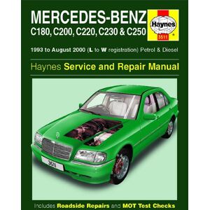 Haynes Workshop manual Mercedes-Benz C-Class petrol & diesel (1993-Aug 2000) 3511 Haynes Workshop manual Mercedes-Benz C-Class petrol & diesel (1993-Aug 2000) 3511