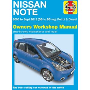 Haynes Workshop manual Nissan Note gasoline & diesel (2006-2013) 6411 Haynes Workshop manual Nissan Note gasoline & diesel (2006-2013) 6411