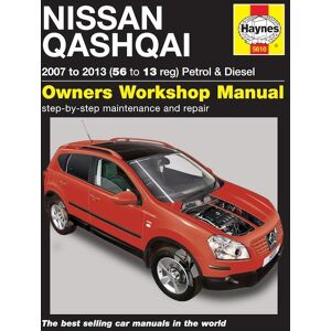 Haynes Workshop manual Nissan Qashqai petrol & diesel (2007-Jan 2014) 5610 Haynes Workshop manual Nissan Qashqai petrol & diesel (2007-Jan 2014) 5610