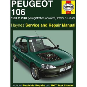 Haynes Workshop manual Peugeot 106 petrol & diesel (1991-2004) 1882 Haynes Workshop manual Peugeot 106 petrol & diesel (1991-2004) 1882