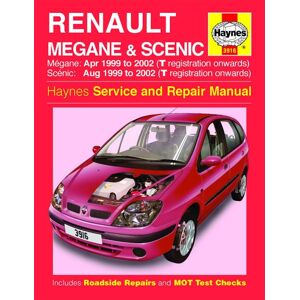 Haynes Workshop manual Renault Mégane & Scénic gasoline & diesel (Apr 1999-2002) 3916 Haynes Workshop manual Renault Mégane & Scénic gasoline & diesel (Apr 1999-2002) 3916