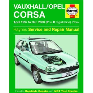 Haynes Workshop manual Vauxhall / Opel Corsa petrol (Apr 1997 - Oct 2000) 3921 Haynes Workshop manual Vauxhall / Opel Corsa petrol (Apr 1997 - Oct 2000) 3921