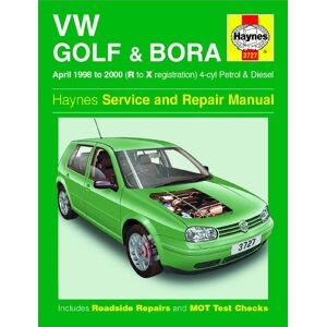 Haynes Workshop manual VW Golf & Bora gasoline & diesel (April 1998 - 2000) 3727 Haynes Workshop manual VW Golf & Bora gasoline & diesel (April 1998 - 2000) 3727