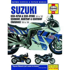 Haynes Suzuki GSX-R750 & GSX-R1100 (85-92), GSX600F, GSX750F & GSX1100F Katanas (88-96) 2055 Haynes Suzuki GSX-R750 & GSX-R1100 (85-92), GSX600F, GSX750F & GSX1100F Katanas (88-96) 2055