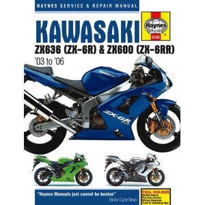 Haynes Kawasaki ZX636 (ZX-6R) & ZX600 (ZX6RR) (03 - 06) 4742 Haynes Kawasaki ZX636 (ZX-6R) & ZX600 (ZX6RR) (03 - 06) 4742