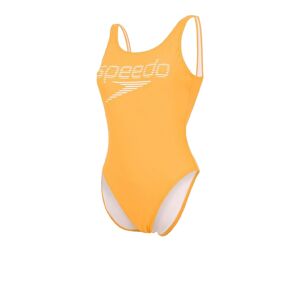 Speedo Deep U-Back Women's Swimsuit  - Orange - Size: 36