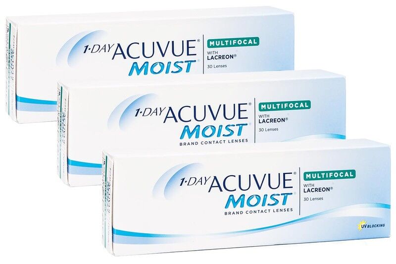 Acuvue contact lenses 1-DAY Acuvue Moist Multifocal (90 lenses)