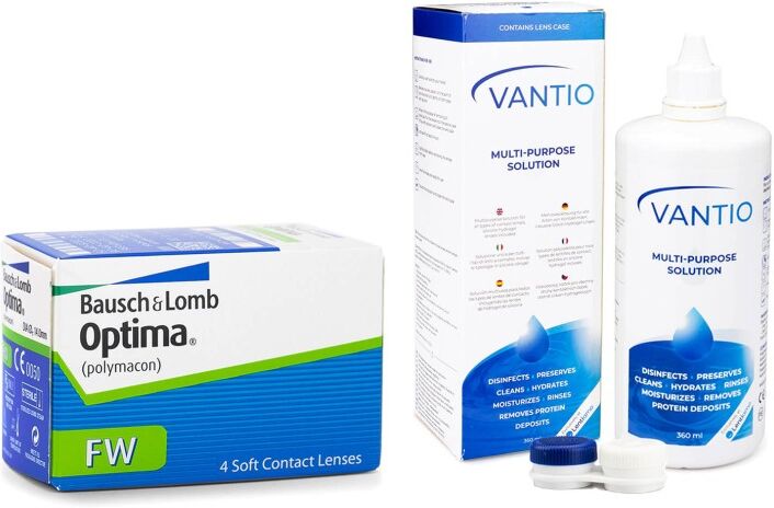 Other contact lenses Optima FW Quarterly (4 lenses) + Vantio Multi-Purpose 360 ml with case