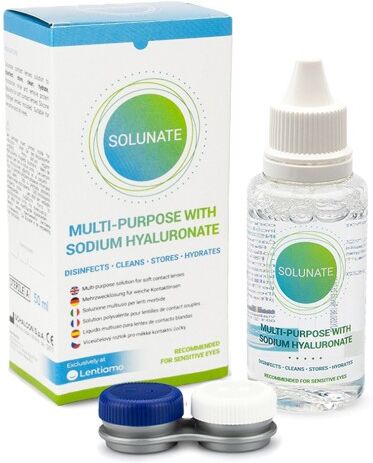 Solunate contact lens solution Solunate Multi-Purpose 50 ml with case