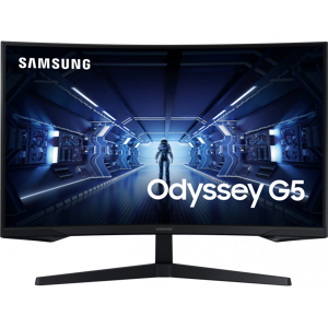 SAMSUNG 27" G55T Wide-QHD Curved Gaming Monitor, black