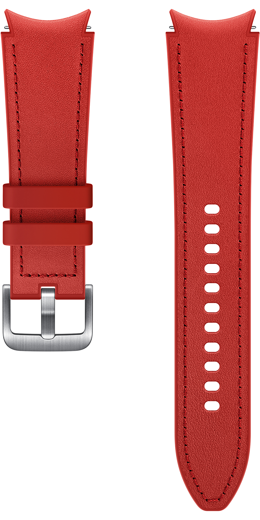 SAMSUNG Galaxy Watch4/Watch4 Classic Hybrid Leather Strap (M/L) Red