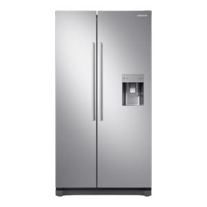 SAMSUNG RS3000 American Style Fridge Freezer with Non Plumbed Water & Ice Dispenser Silver 520 L