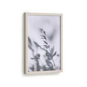 Kave Home Makena grey olive leaves picture wood frame 30 x 40 cm