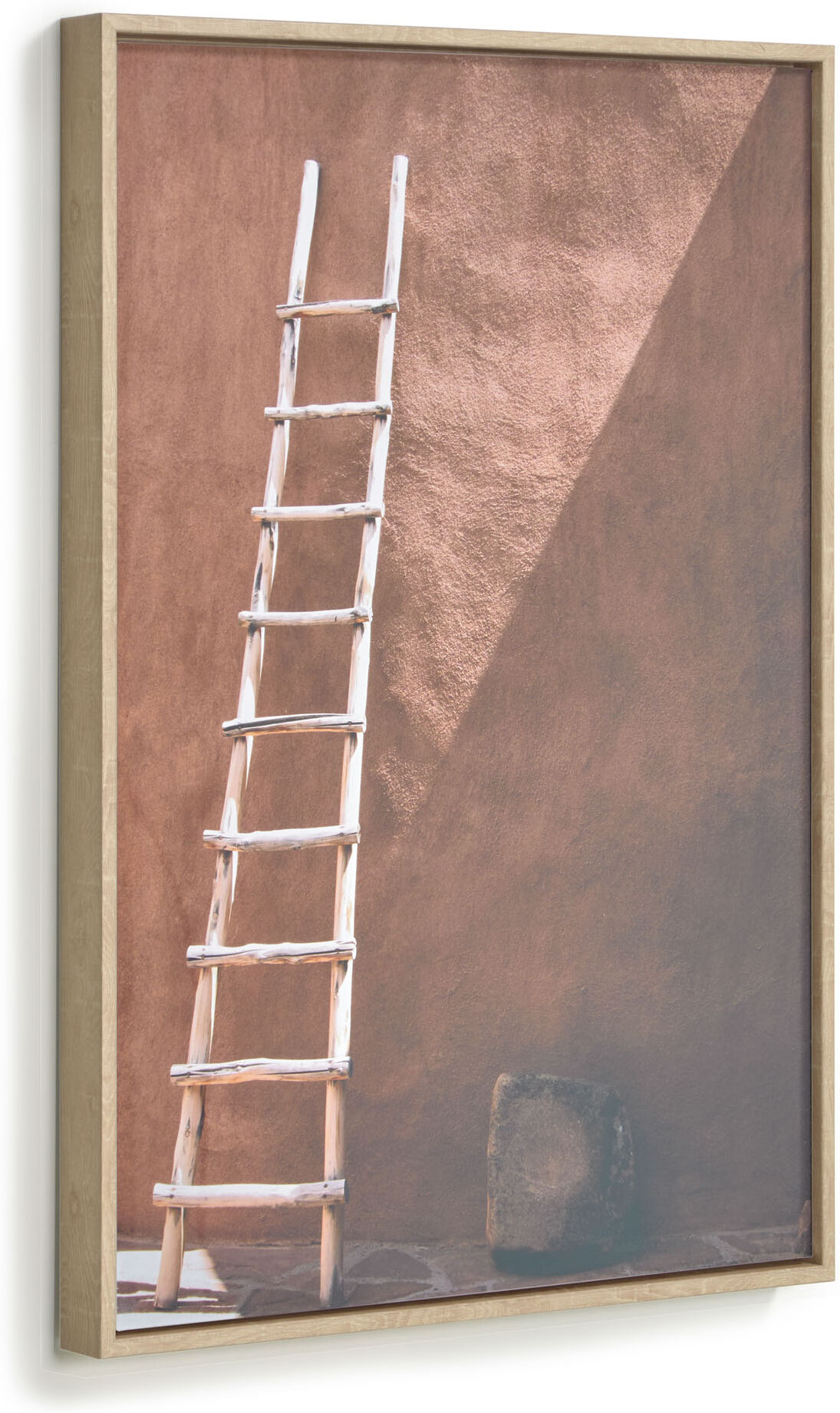 Kave Home Lucie picture with wooden ladder 50 x 70 cm