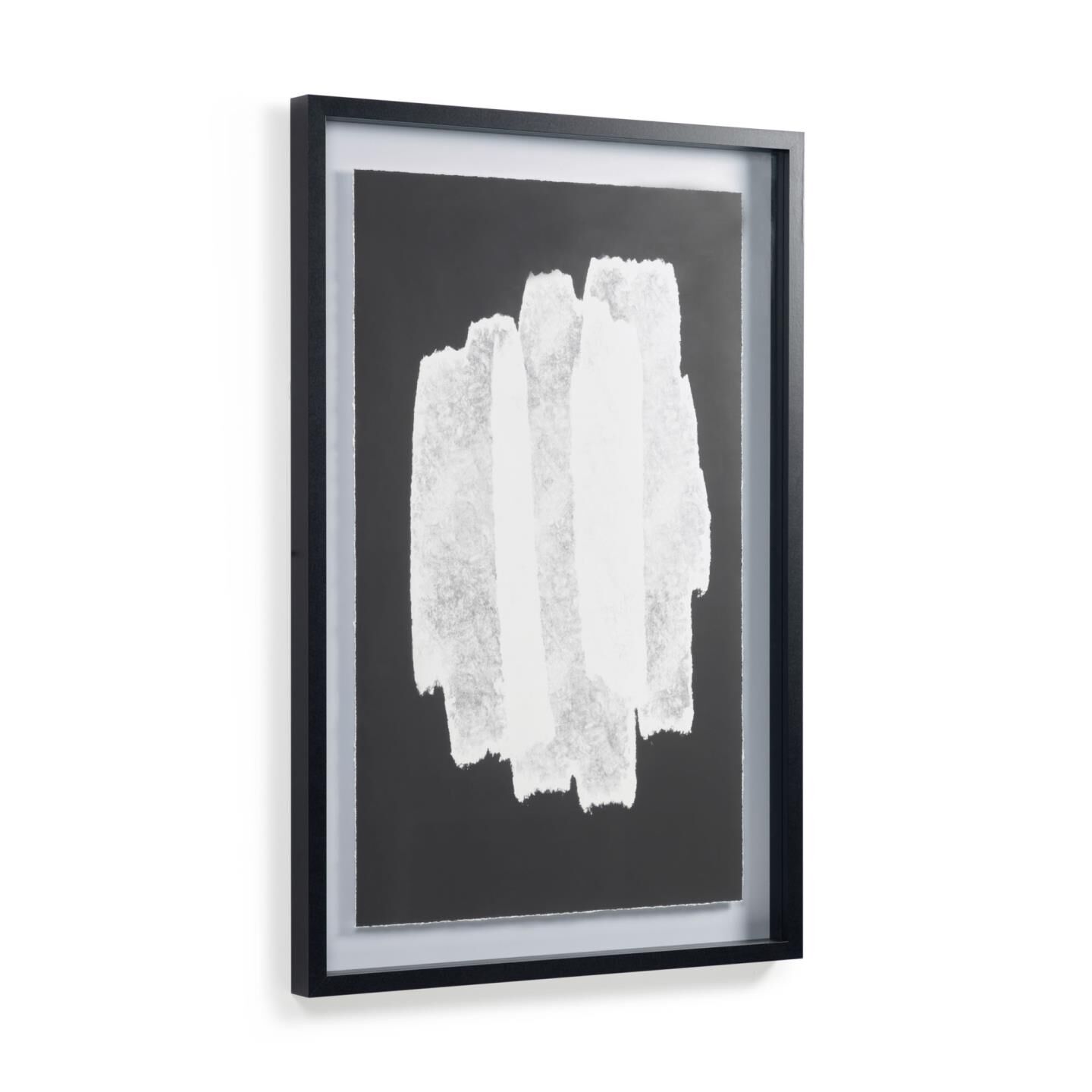 Kave Home Moad picture in black and white 60 x 90 cm