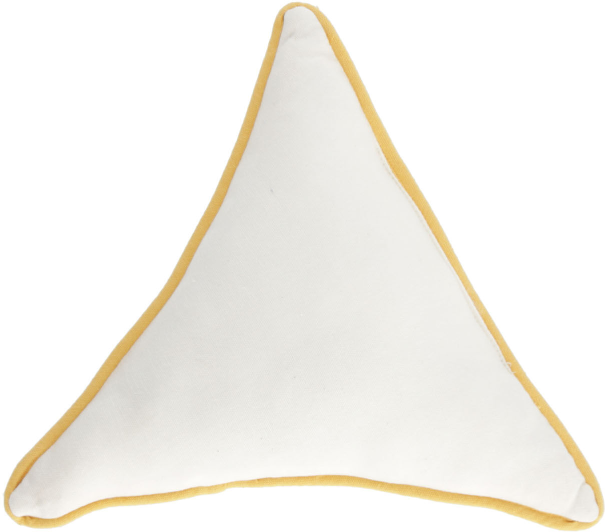 Kave Home Fresia white triangular cushion