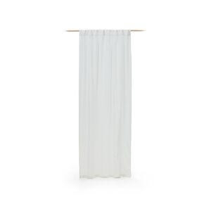 Kave Home Malavella curtain, 100% lino in white, 140 x 270 cm
