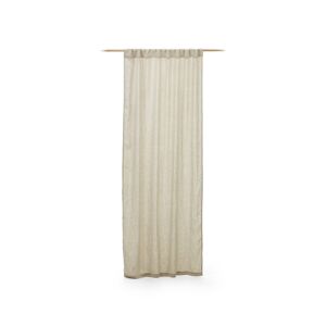 Kave Home Malavella curtain, 100% lino in beige, 140 x 270 cm