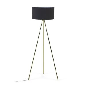 Kave Home Ikia floor lamp in metal with brass finish