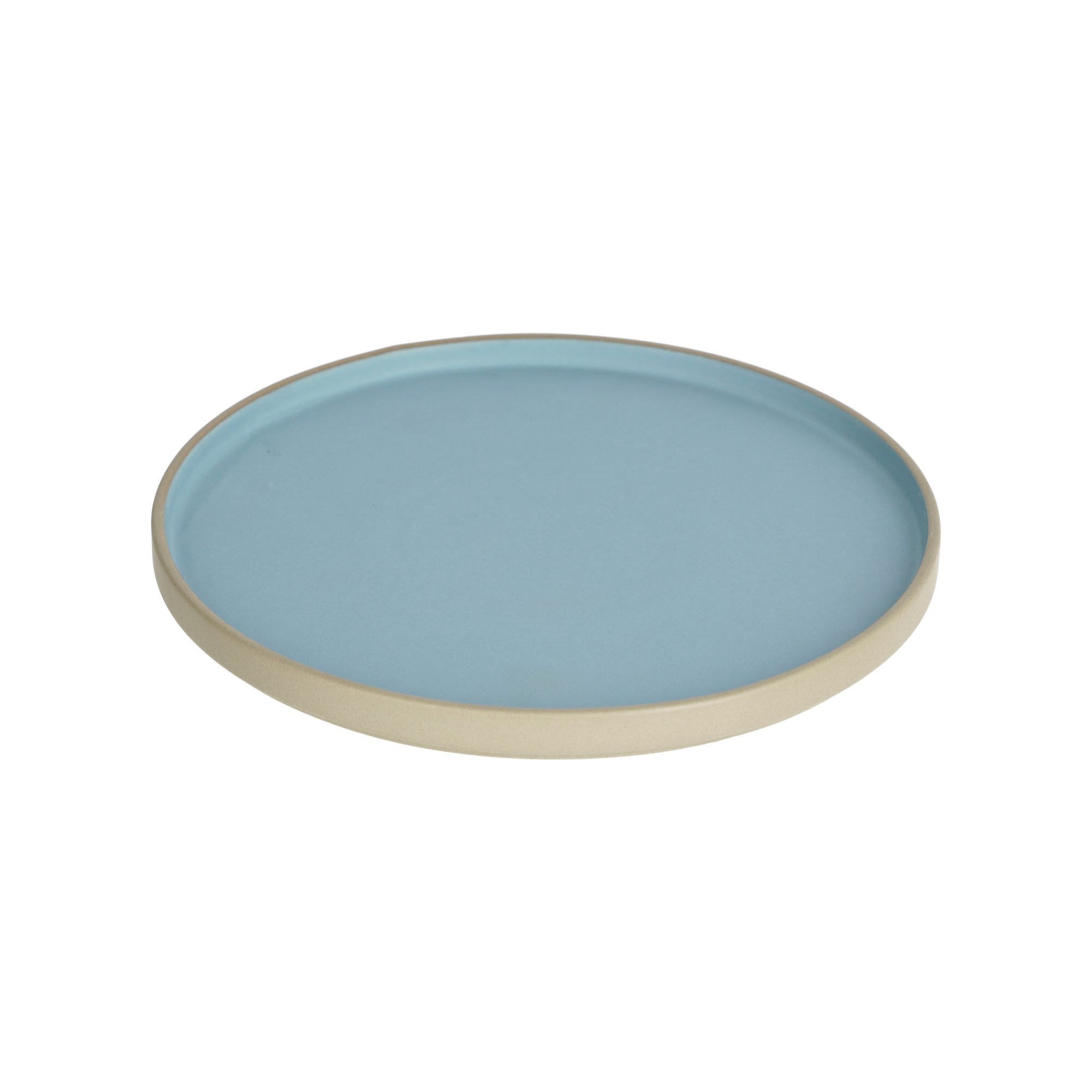 Kave Home Midori ceramic dinner plate in blue