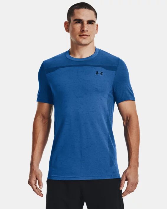 Under Armour Men's UA Seamless Short Sleeve Blue Size: (LG)