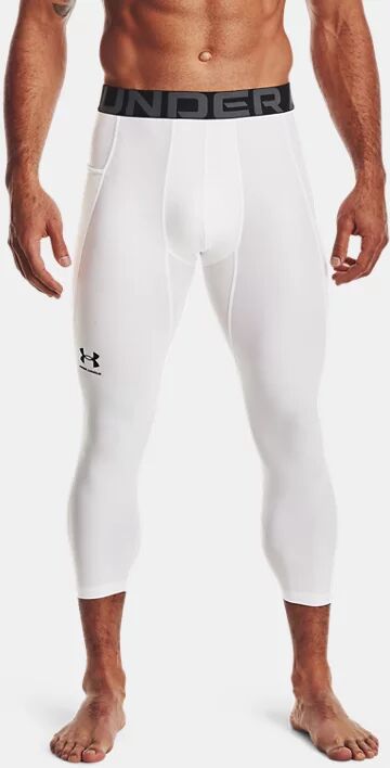 Under Armour Men's HeatGear Armour ¾ Leggings White Size: (SM)