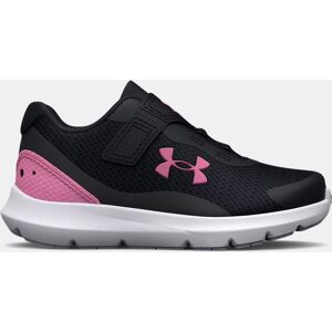 Girls' Infant Under Armour Surge 3 AC Running Shoes Black / Flamingo / Flamingo 26 Black Size: (26)