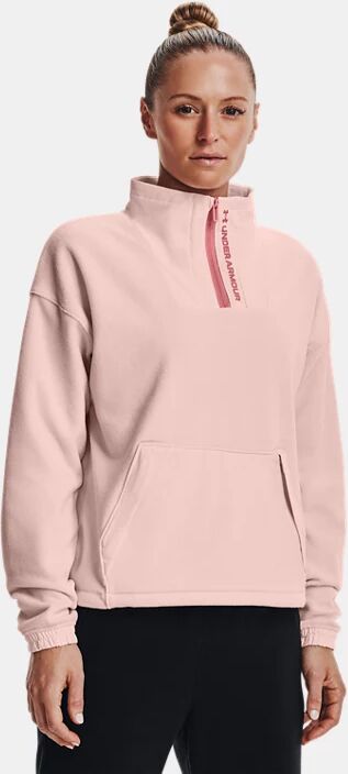 Under Armour Women's UA RUSH™ Fleece ½ Zip Hoodie Pink Size: (XL)