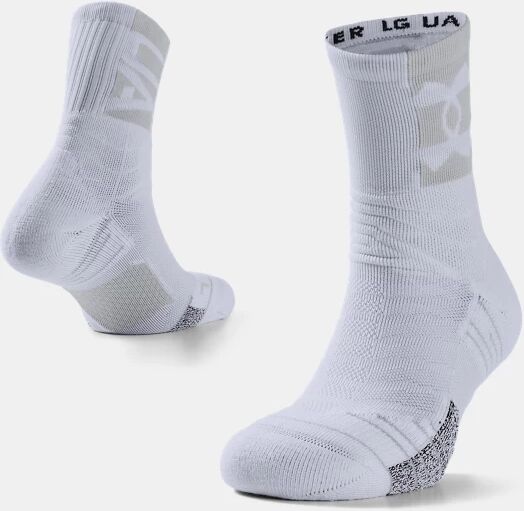 Under Armour Unisex UA Playmaker Crew Socks White Size: (MD)