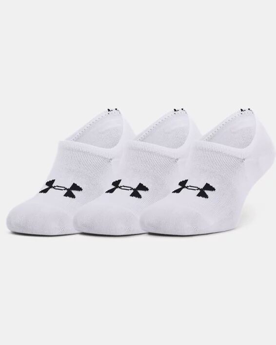 Under Armour Unisex UA Core Ultra Lo 3-Pack Socks White Size: (MD)